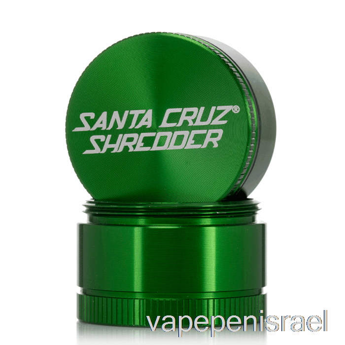 מגרסה חד פעמית Vape Israel Santa Cruz 1.6 אינץ' מטחנה קטנה 3 חלקים ירוקה (40 מ"מ)